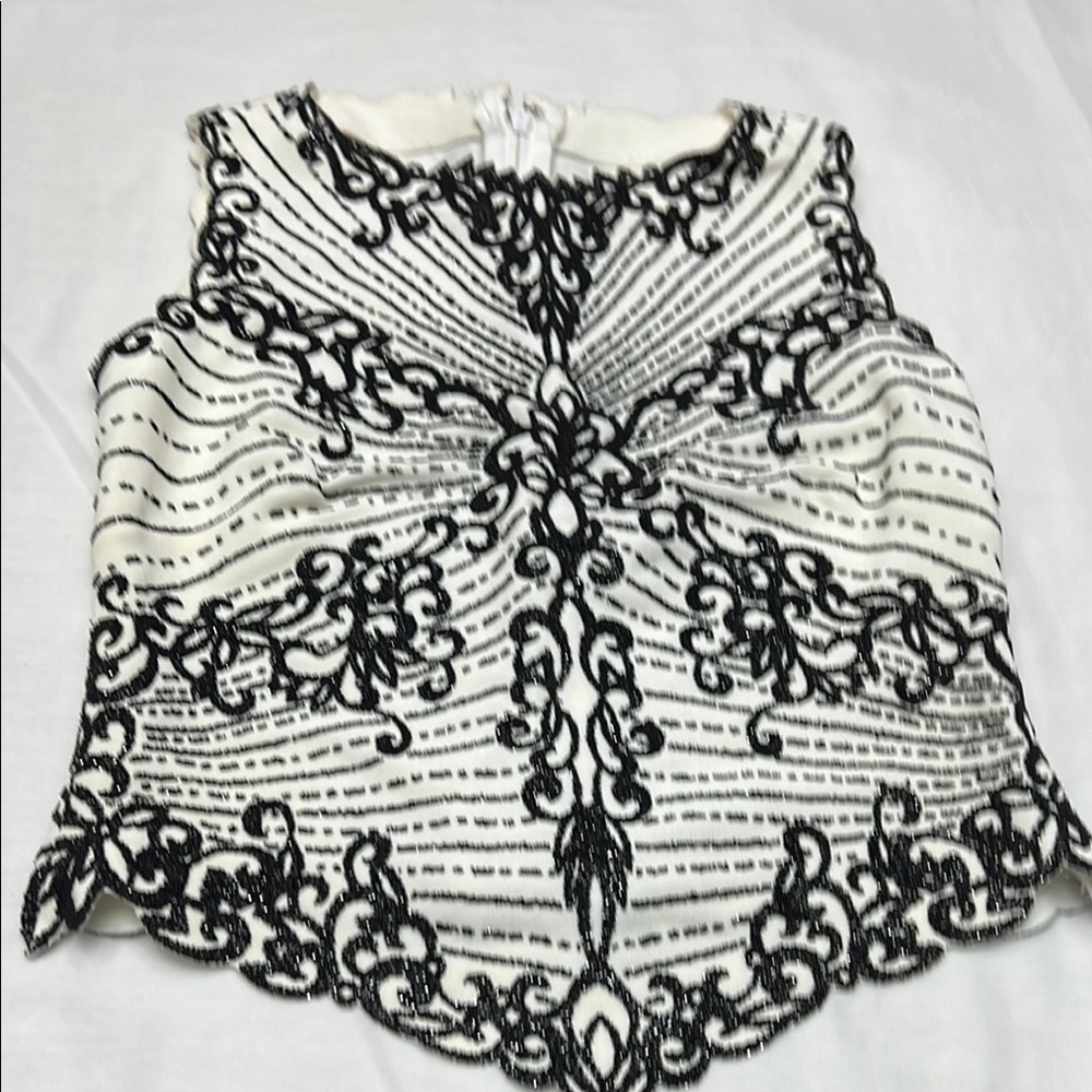 Elegant Black and White Women's Top